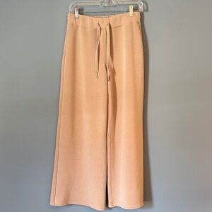 Spanx Tan Size MEDIUM Wide Leg Drawstring Knit Pants - Blush SOFT COZY